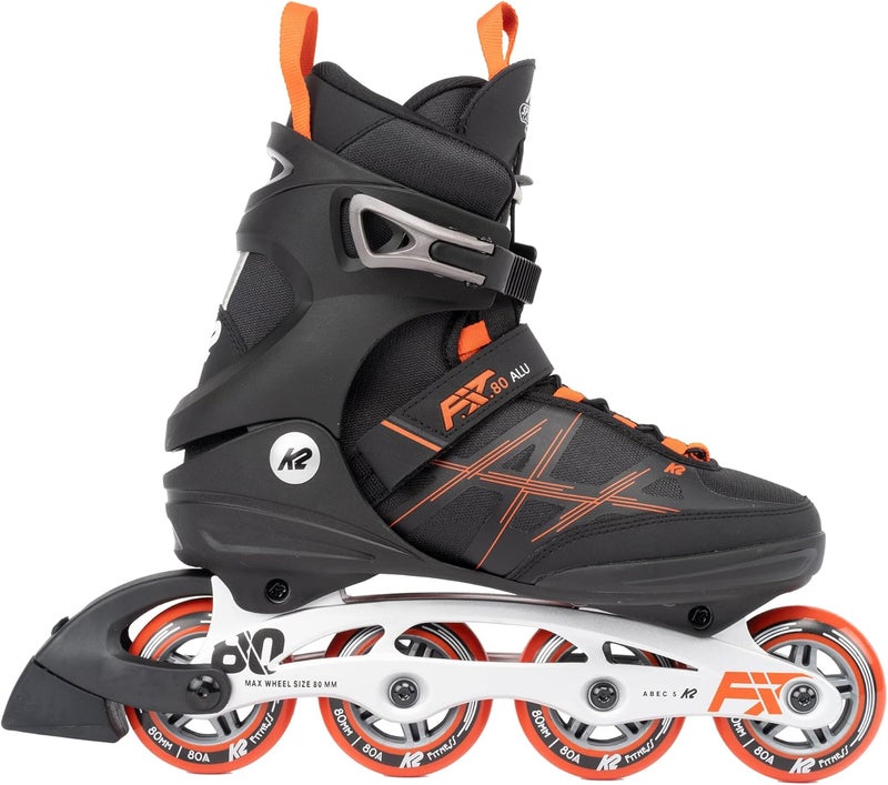 K2 F.I.T. 80 ALU Black Mens Inline Skates - Image 2